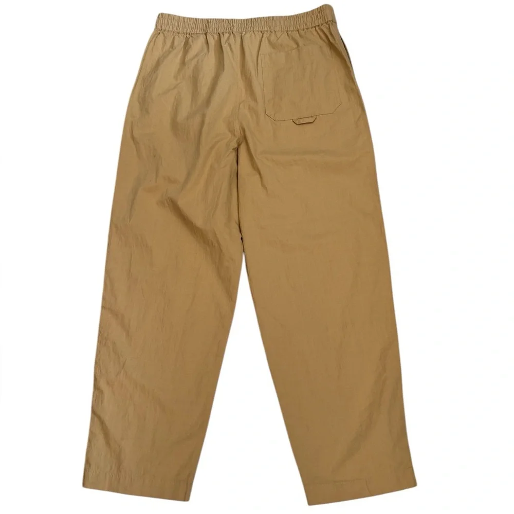COS Tan/Khaki Elasticated Trousers in Cotton/Linen Blend Size M. NWT
